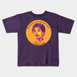 Audre Lorde Portrait and Quote Kids T-Shirt